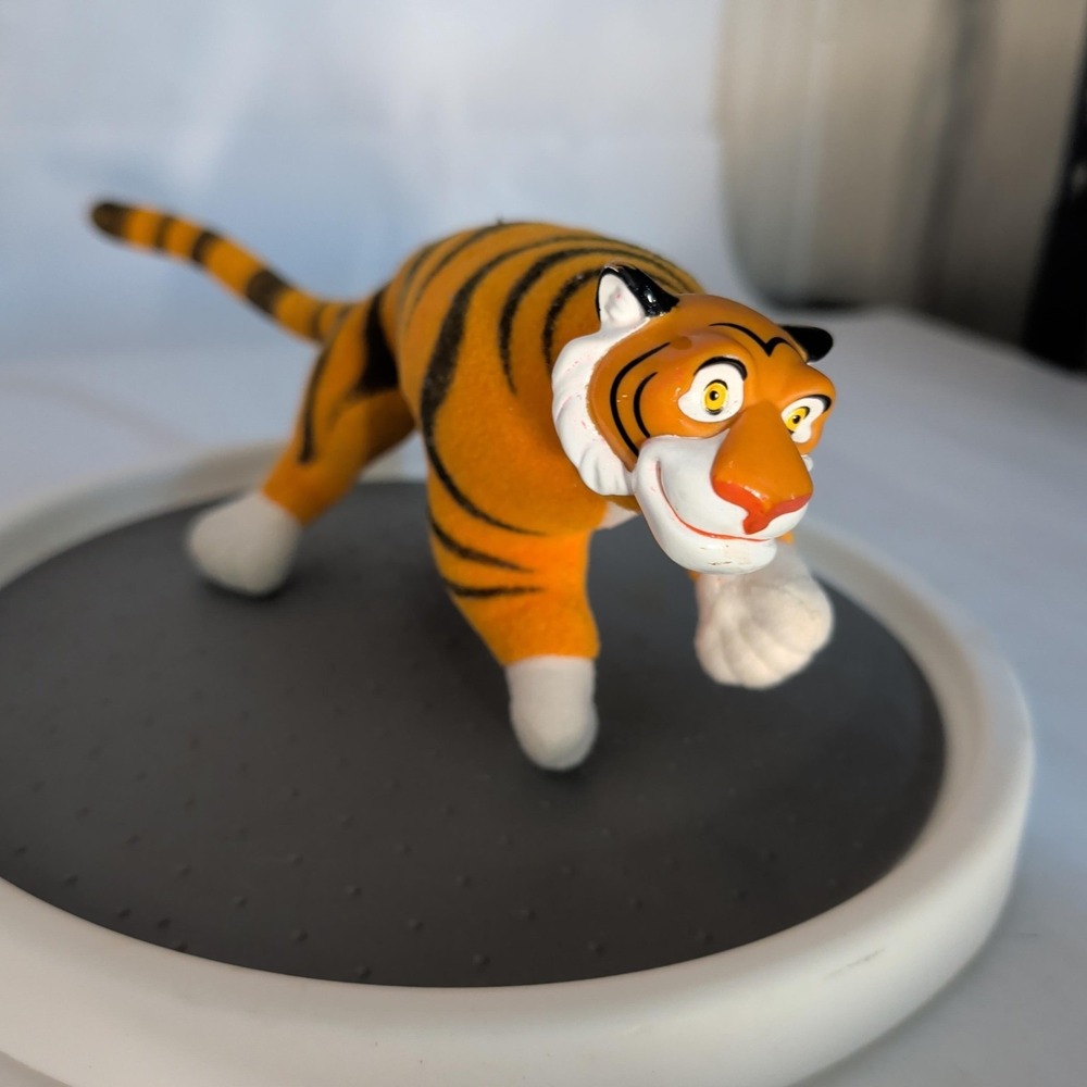 Applause Disney Alladin Rajah Flocked Tiger Figure Toy Orange White